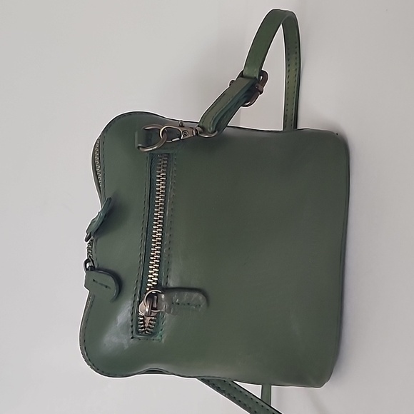 Pratesi Firenze Italian Leather Green shoulder bag - Picture 3 of 12